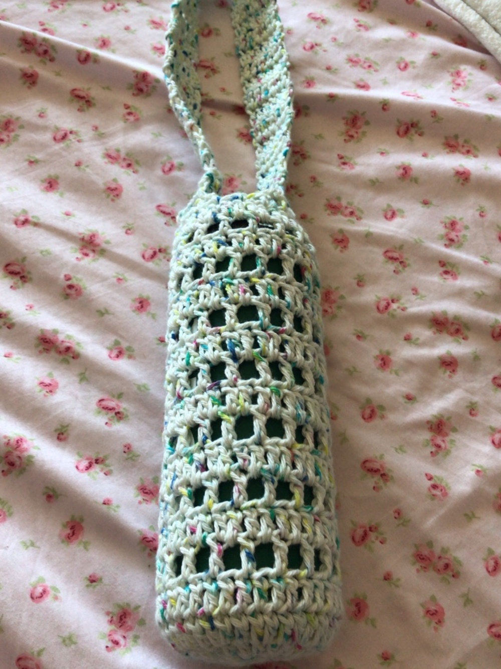 Crochet Mesh Water Bottle Holder